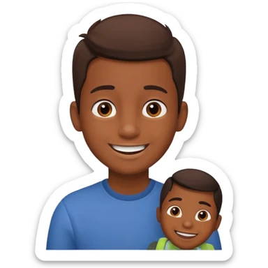 garcon  qui discute avec des amis sticker