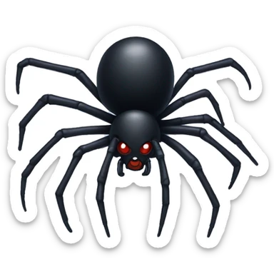 black widow spider sticker