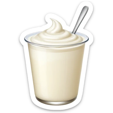 cup of yogurt sticker