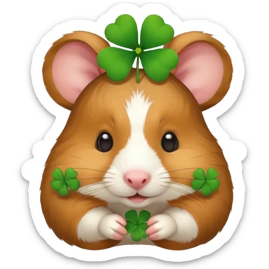 I want a hamster head to wear a clover head accessories sticker