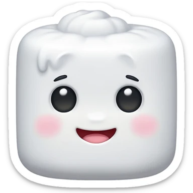 Marshmallow sticker