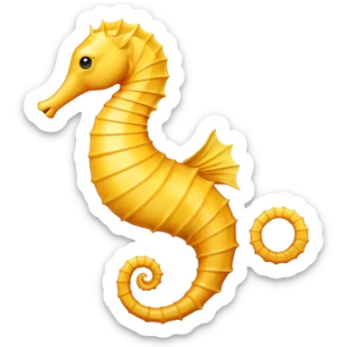 Finally, the seahorse emoji sticker