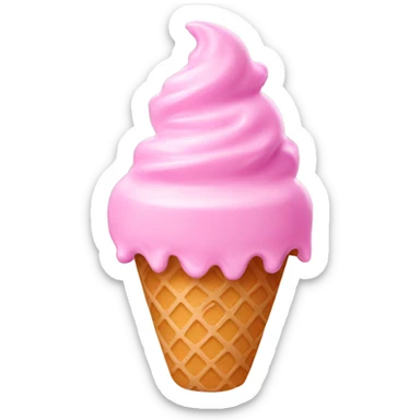 ice cream pink sticker