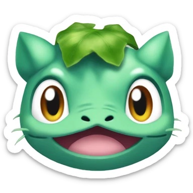 Bulbasaur peek sticker