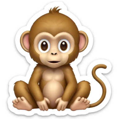 monkey with disability sticker