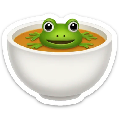grenouille in soup sticker