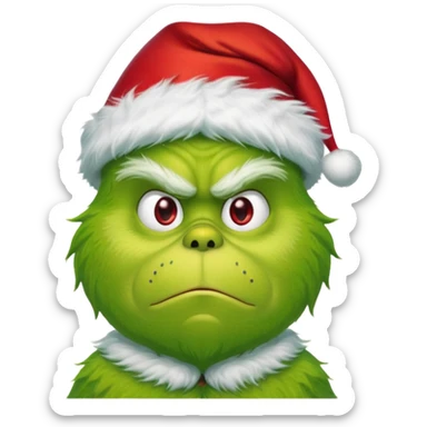 the grinch real action sticker