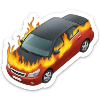 blablacar burning sticker