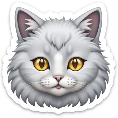 A cat with star eyes sticker