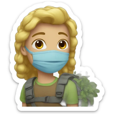 бабочка в поле sticker