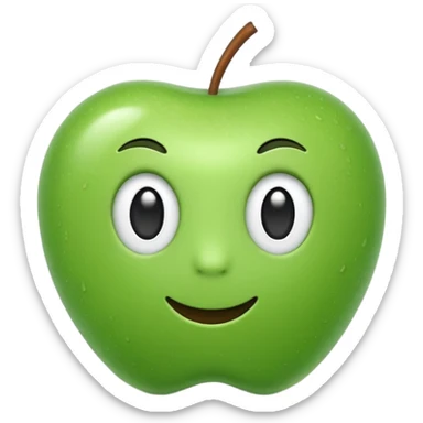 A high-quality 3D render of focus in the style of an Apple emoji. Smooth textures, soft diffuse lighting, and deep detailing. Realistic materials but with a stylized, iconic look. Soft drop shadow. Isolated on a white background. High fidelity, 4k. sticker