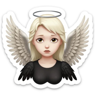Fallen angel sticker