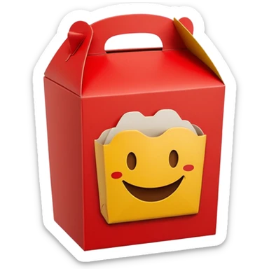 happy meal box sticker