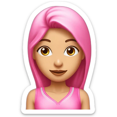 Adolecent arabe avec coupe plaquer sur le coté maillot de lalgerie rose sticker