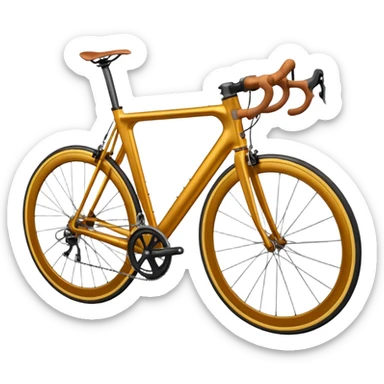 ochre colored road bike sticker