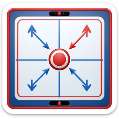 tactics board nfl blue (#00A3E0) and red (#F9423A) sticker