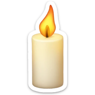 christmas candle sticker