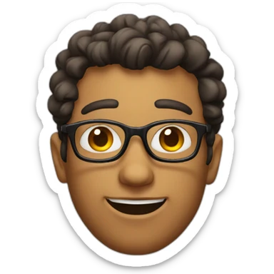 Nice guy whith Glasses sticker