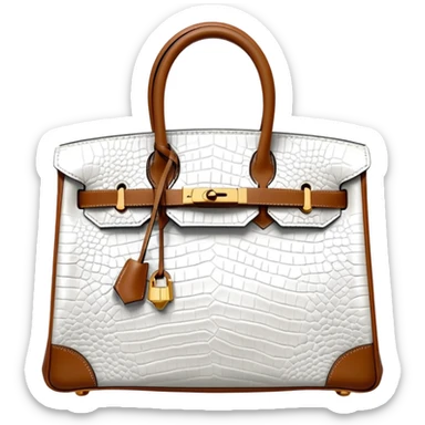 hermes birkin himalayan bag white sticker
