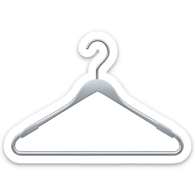 Empty clothes hanger sticker