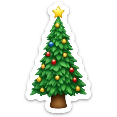 xmas tree sticker