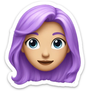 Corazón lila sticker