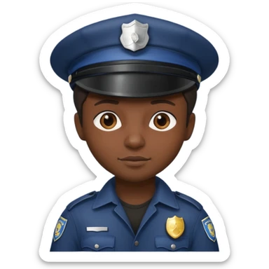 thief, Police hat. sticker