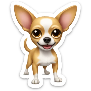 chihuahua  trompette sticker