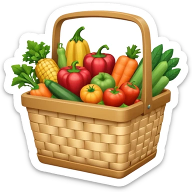 grocery basket sticker