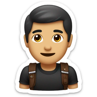 buatkan avatar yang terdiri dari beberapa ekspresi wajah standar, yaitu seorang pemuda berpakaian kasual dan menggunakan topi. berwarna kulit coklat dengan rambut berwarna hitam dan memiliki warna mata cokat sticker