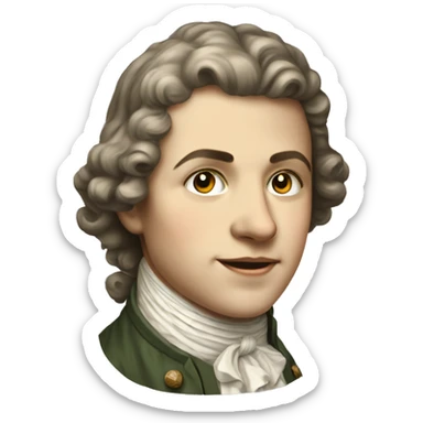 18th century Swiss young man sticker