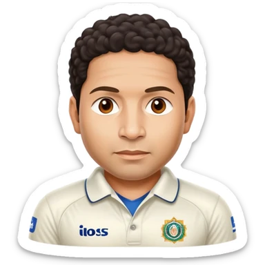 sachin tendulkar in white backgrung sticker