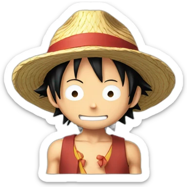 Luffy one pièce  sticker