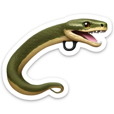 Snake holding a Glock  sticker