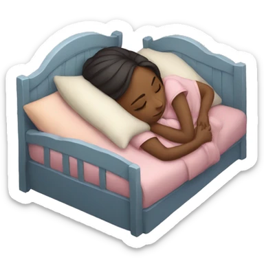girl sleep sticker