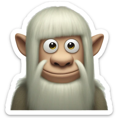 Moomin troll sticker