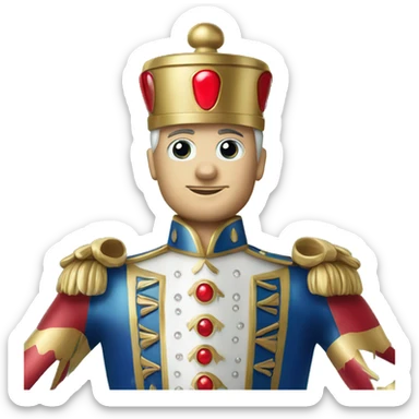 christmas nutcracker jewel sticker