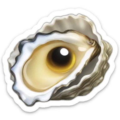 oyster with eye instead of pearl sticker
