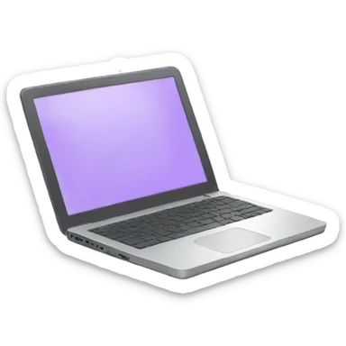 Light purple laptop  sticker