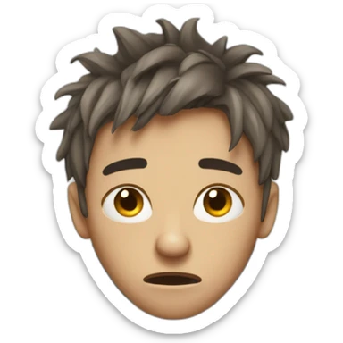 Stressed, overwhelmed, annoyed, nauseous  sticker