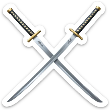 Katana japanese sticker