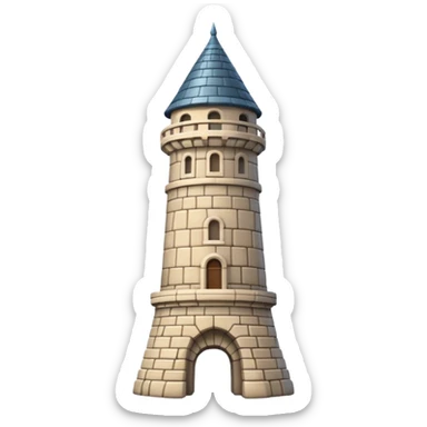 tower landmark. sticker