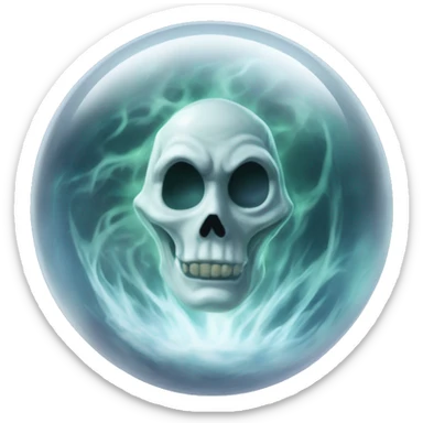 The prophecy orb: A glass sphere containing a prophecy about Harry and Voldemort. It has delicate markings and a misty interior that swirls with prophecy when examined.

 sticker