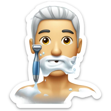  shower shave shine sticker