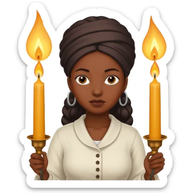 Candle Maker black woman sticker
