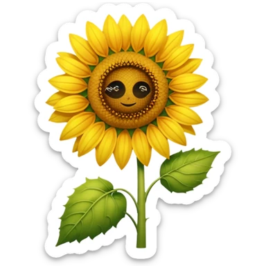 A vivid summer sunflower glowing under warm sunlight.















































 sticker