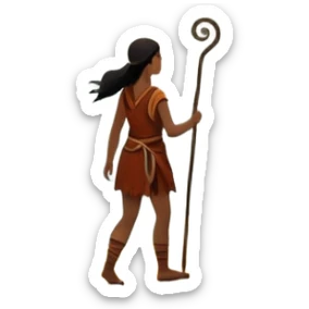 una figura humana sencilla como pintura rupestre caminando hacia una montaña la montaña hecha con líneas curvas primitivas
un animal totémico minimal 
un espiral tipo energía ancestral de fondo 
una mano prehistórica adaptada a ícono
Con una runa moderna inspirada en naturaleza sticker