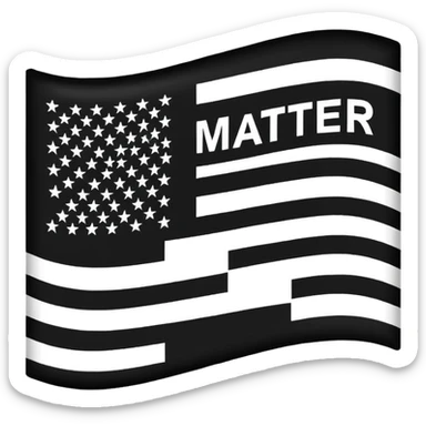 Black Lives Matter flag sticker