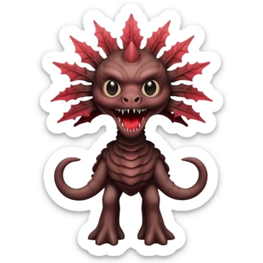 Demogorgon from stranger things sticker
