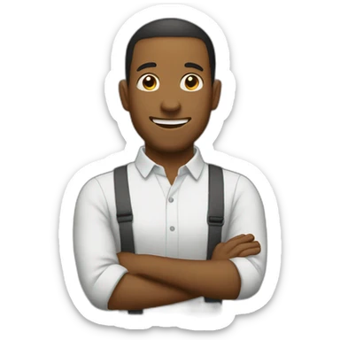 Enano riendo sticker